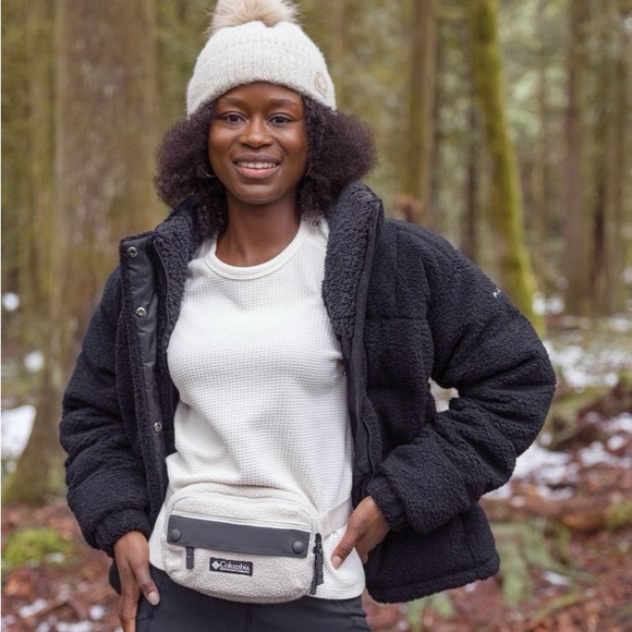 New Women's Columbia Sherpa Ruby Falls Novelty Jacket - Plus Size (2X) Black - Picture 9 of 16